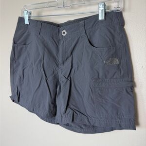 The North Face women's Horizon Sunnyside grey hiking shorts size 4 (small)
